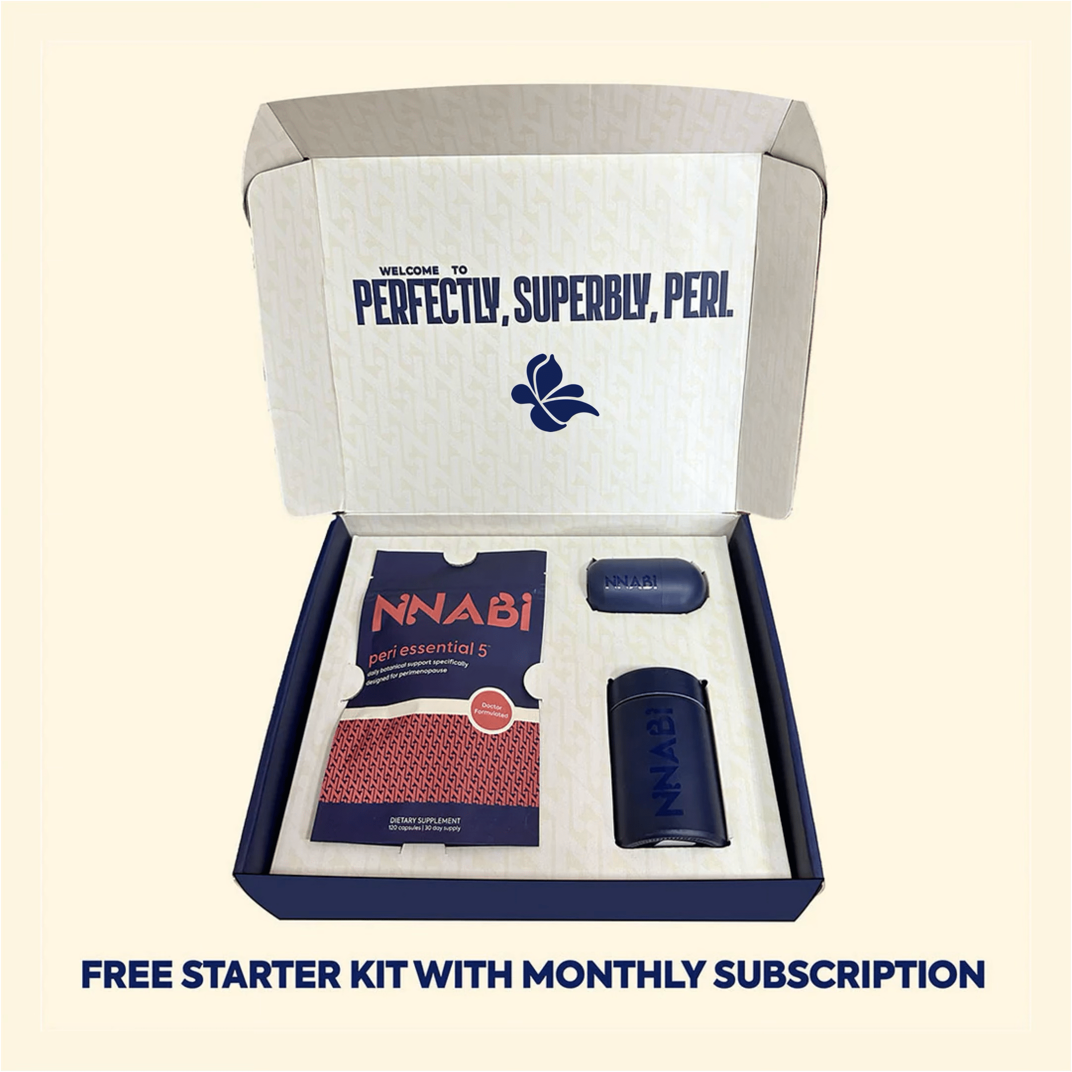 NNABI Peri Essential 5™ starter kit with refill mother jar and travel vial