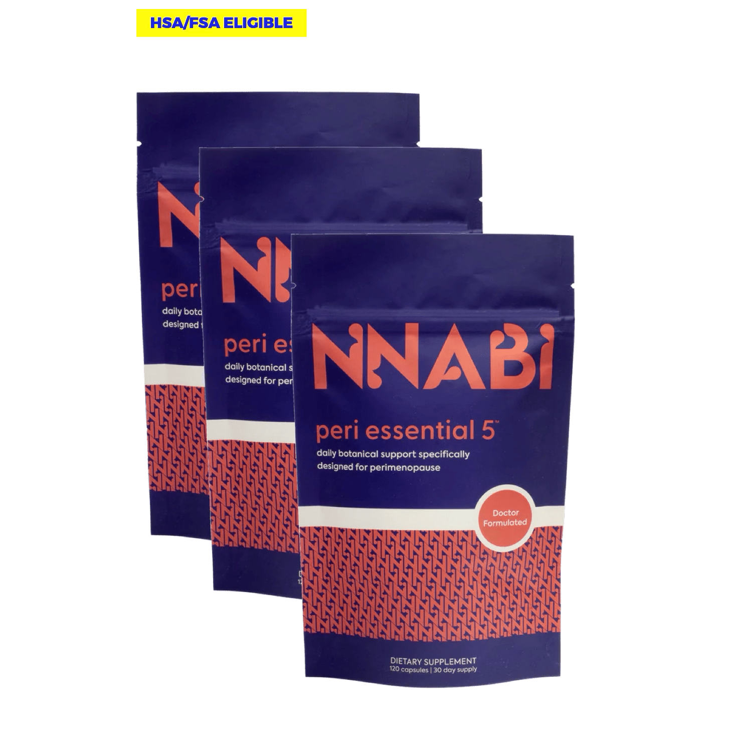 NNABI PERI ESSENTIAL 5™ 3 Month Bundle, natural, award-winning perimenopause supplement