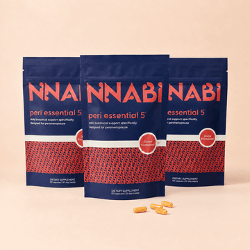NNABI Peri Essential 5™ | Natural Perimenopause Support Supplement Storm - 3 Months